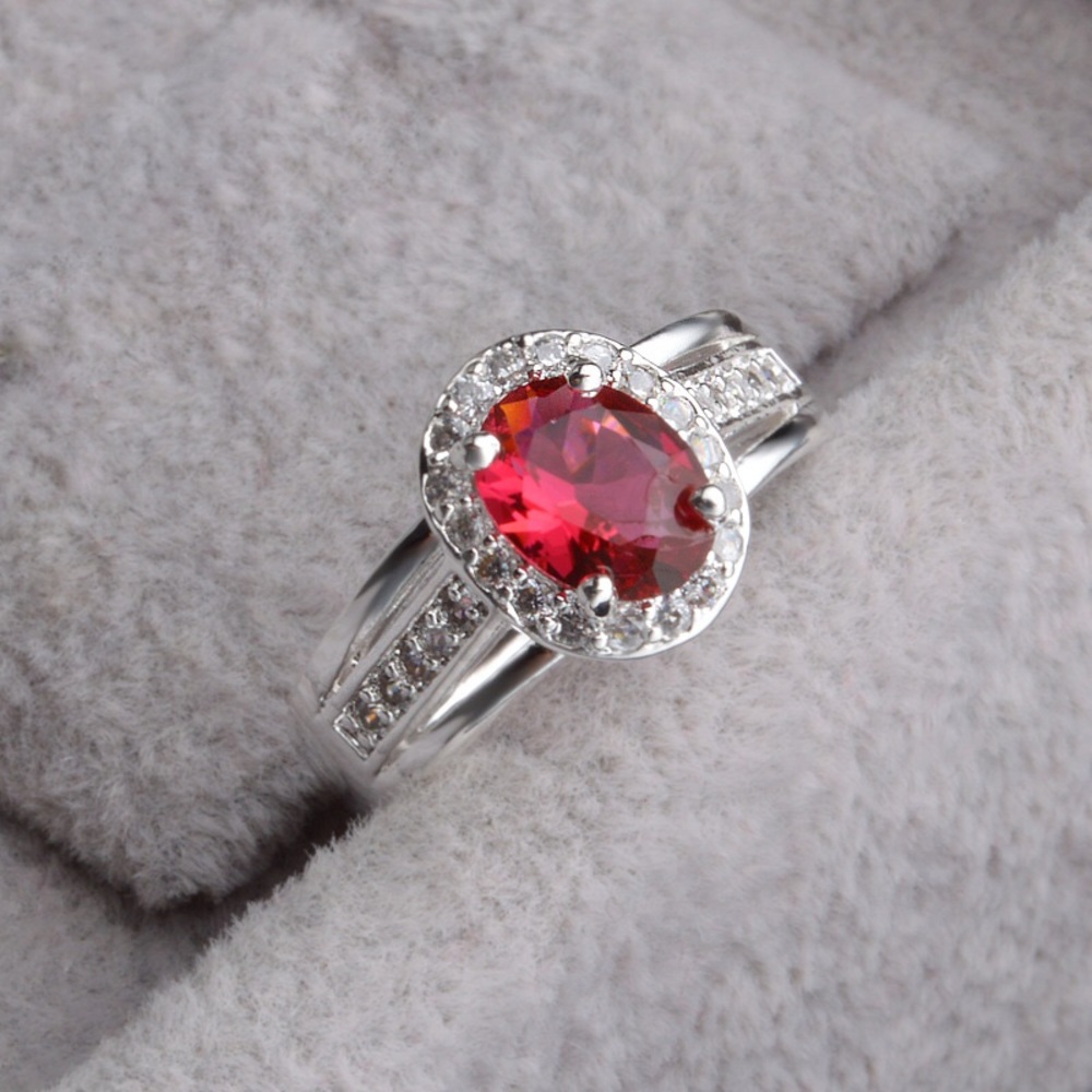 (Size 8) New CZ 925 Silver Ring - Picture 4 of 4